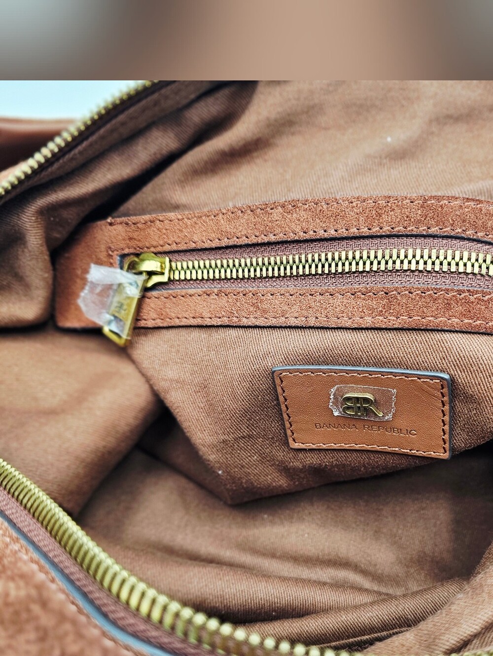 Banana Republic Cognac Suede Leather Hobo Bag - Picture 5 of 14
